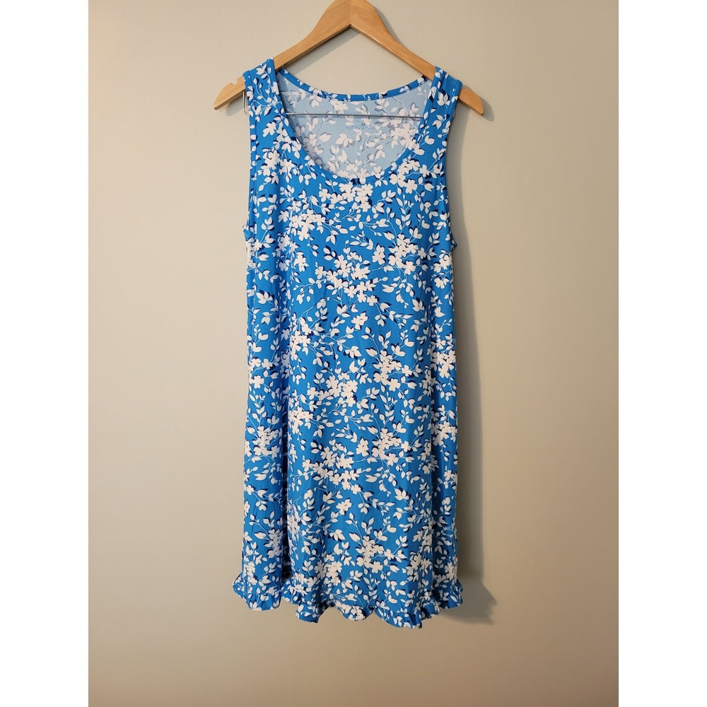 Draper James Womens Blue White Sleeveless Dress Size S/M